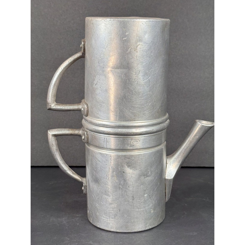 Vintage L.B.S. Italy T8 Aluminum Neapolitan Flip Coffee Maker Macchinetta Pot